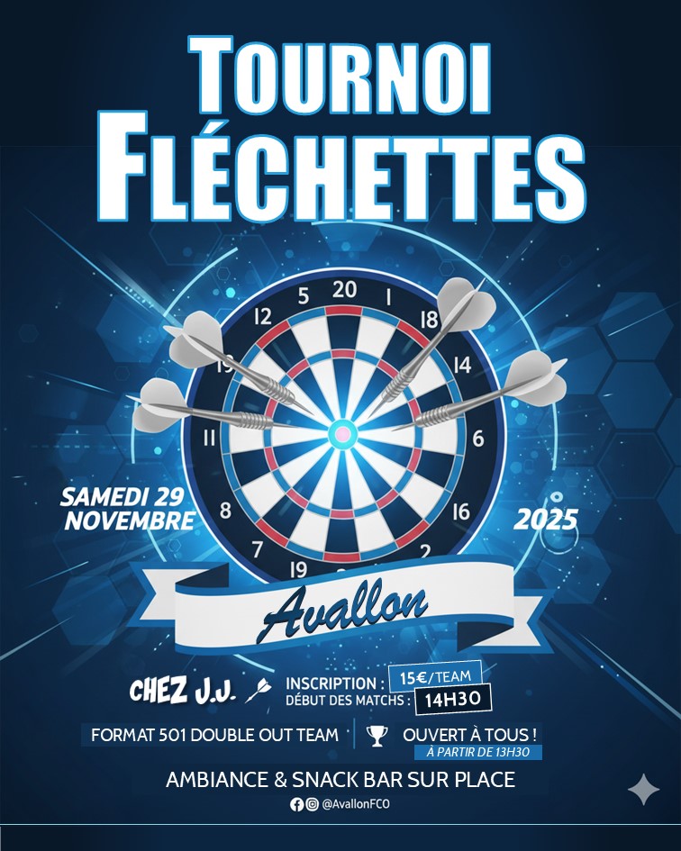 Affiche Fléchettes 2025